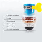 Activated Carbon Faucet Water Filter Universal Interface Home Kitchen Faucet Tap Water Tap Filter Multilayer Clean Purifier Filter Cartridge Five Layer Water Filter
